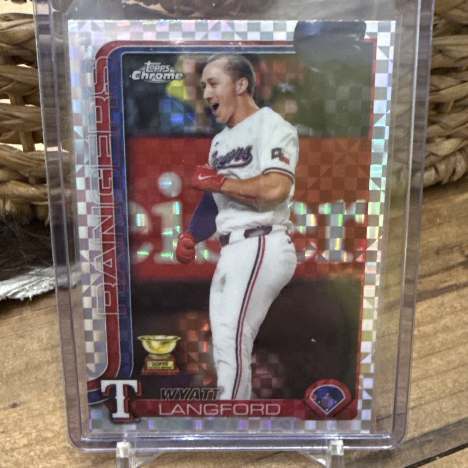 2025 Topps Chrome - Wyatt Langford #68 Prism Refractor (RC)