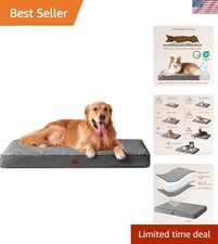 Orthopedic Dog Bed Large with Removable Washable Cover, 41IN Grey