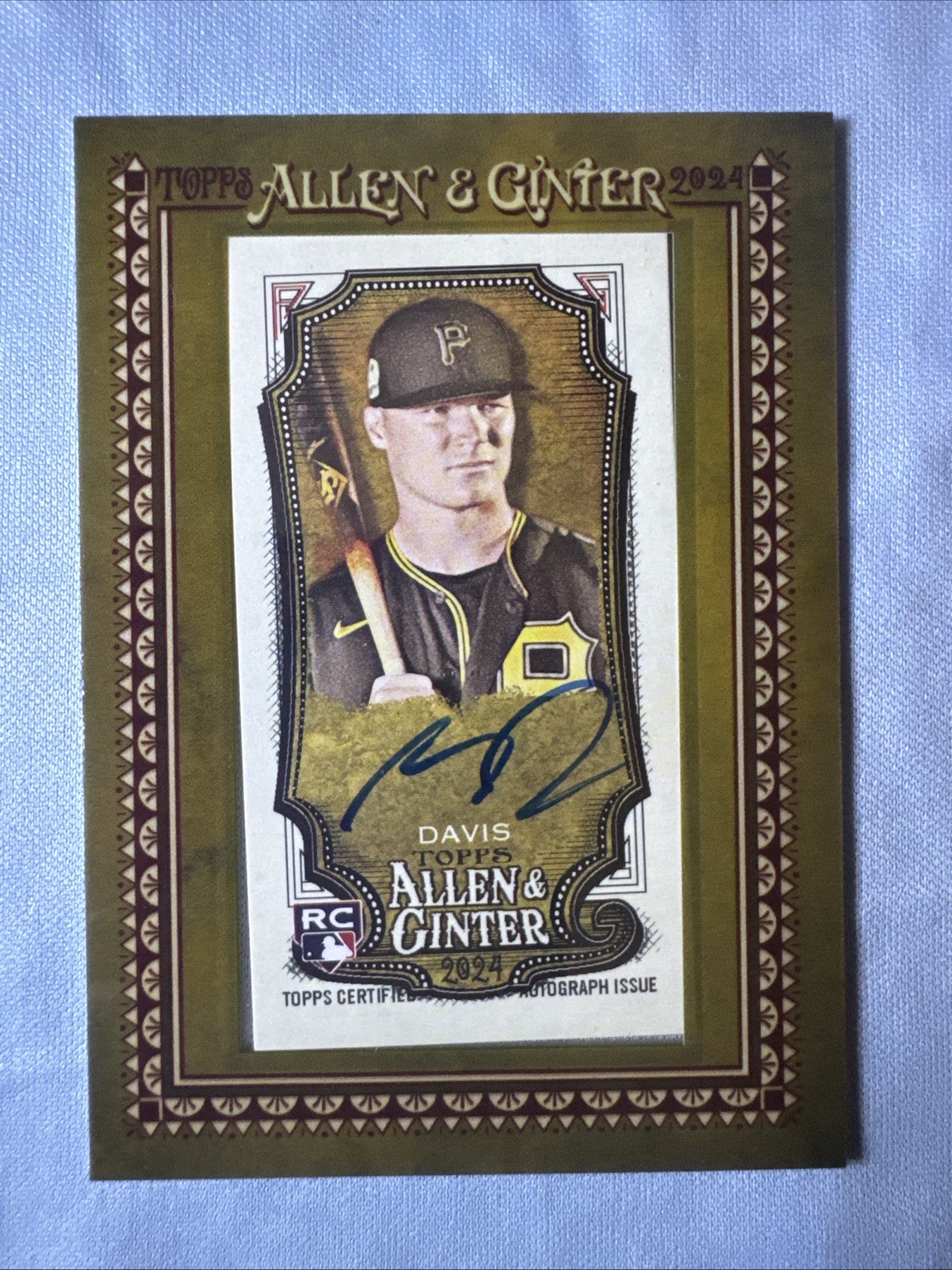 2024 Topps Henry Davis Allen & Ginter - Framed Mini Autograph Card.  MA-HD.