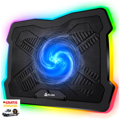 Laptop Kühler KLIM Ultimate RGB 200mm 17 Zoll Stabiler Ständer