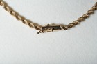 14k Yellow Gold Twisted Rope Chain 24" Speciality Gold Rope Necklace — photo 3