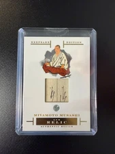 Authentic hand written Miyamoto Musashi Edo Samurai Scroll Fragment Japan Relic