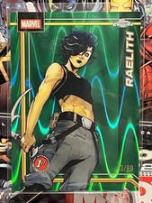 Raelith 2026 Topps Chrome Marvel Comics Card #142 GREEN RAYWAVE REFRACTOR 63/99