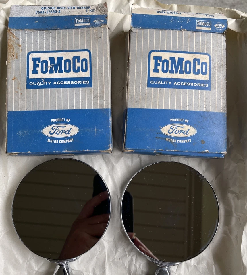 Espejo retrovisor exterior Fairlane Falcon Ranchero C5AZ-17696-A NOS Ford 1965 1966 Foto 2 de 4