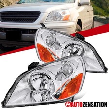 Fit 2003-2005 Honda Pilot Headlights Head Lamps Replacement Leftright 03 04 05