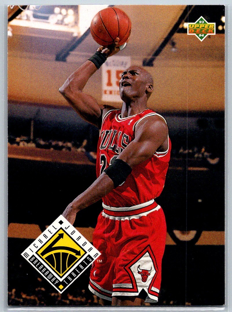 1993-94 Upper Deck Breakaway Threats Michael Jordan Chicago Bulls #438