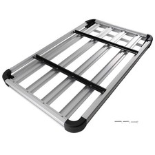 Aluminium Car Roof Rack Basket Tray Luggage Cargo Carrier Silver 160 X100cm