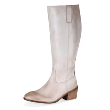 Diba True Women's Fig Garden Western Knee-High Boots Off White