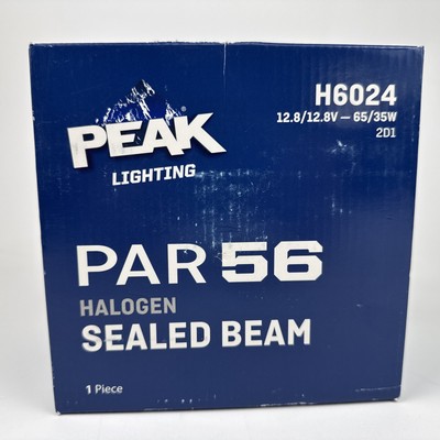Peak Lighting Par 56 Halogen Sealed Beam H6024 12.8/12.8V 65/35W 2D1 Replacement
