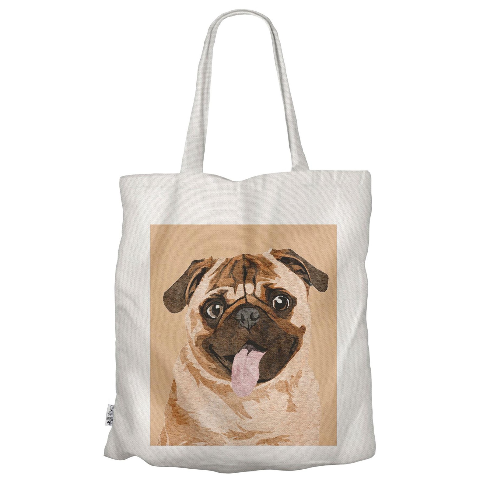 Pug Dog Decorative Gift Dog Lover Reusable Eco Friendly Tote Bag