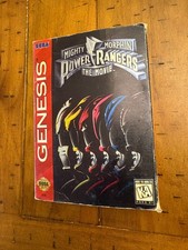 Pack Megadrive Power Rangers The Movie - Coque Et Notice - Sans Jeu Ni Console