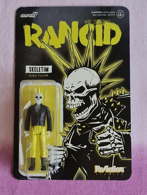 Rancid Tnc Glow Skele-Tim Reaction Figure Super7 Figur 3,75  10cm
