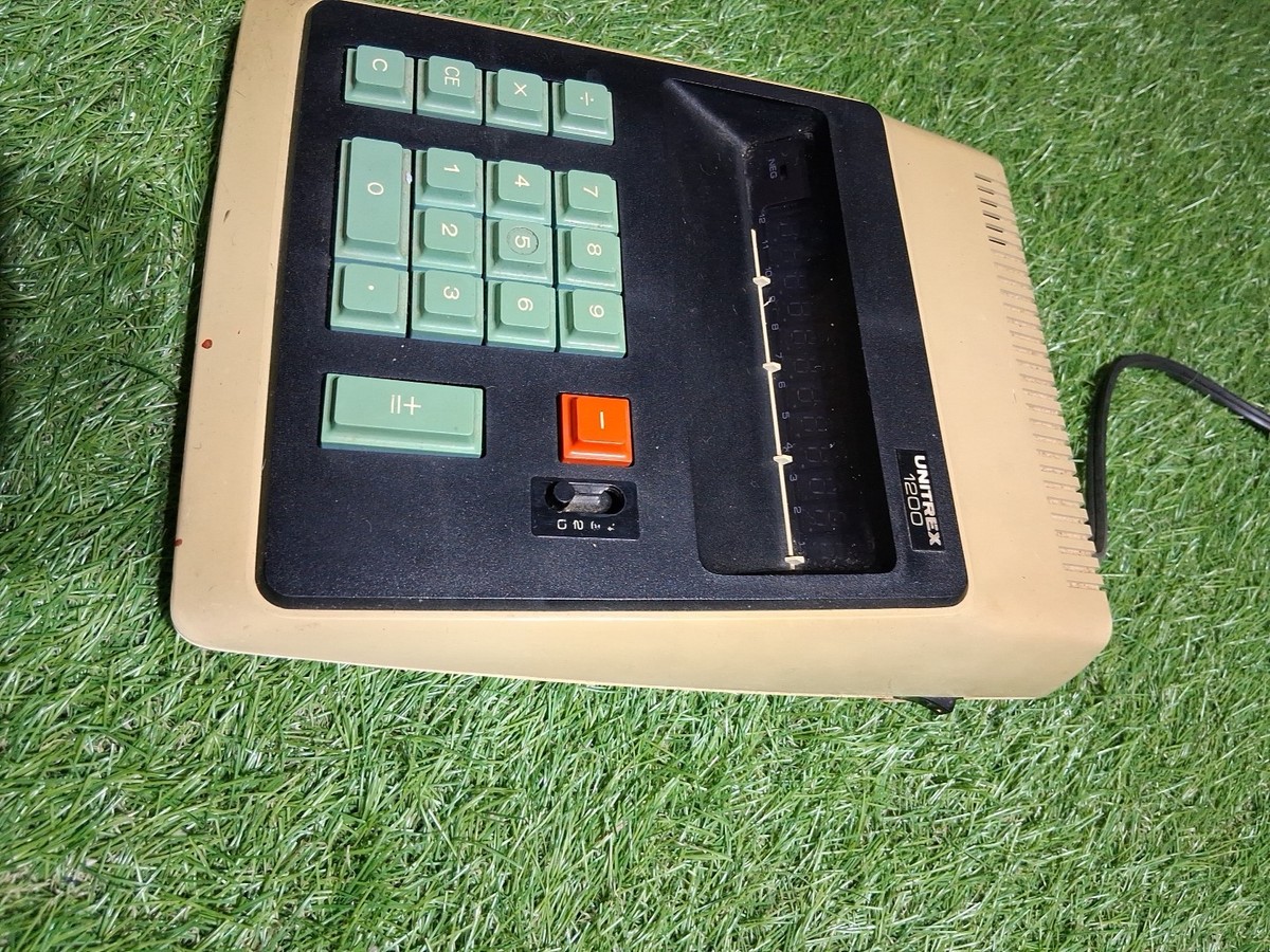 RARE VINTAGE UNITREX 1200 BUSINESS CALCULATOR MADE IN JAPAN SERIAL