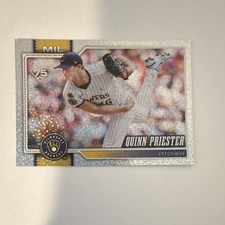 Topps 2026 Series 1 Quinn Priester Confetti Brewers Baseball Card #186