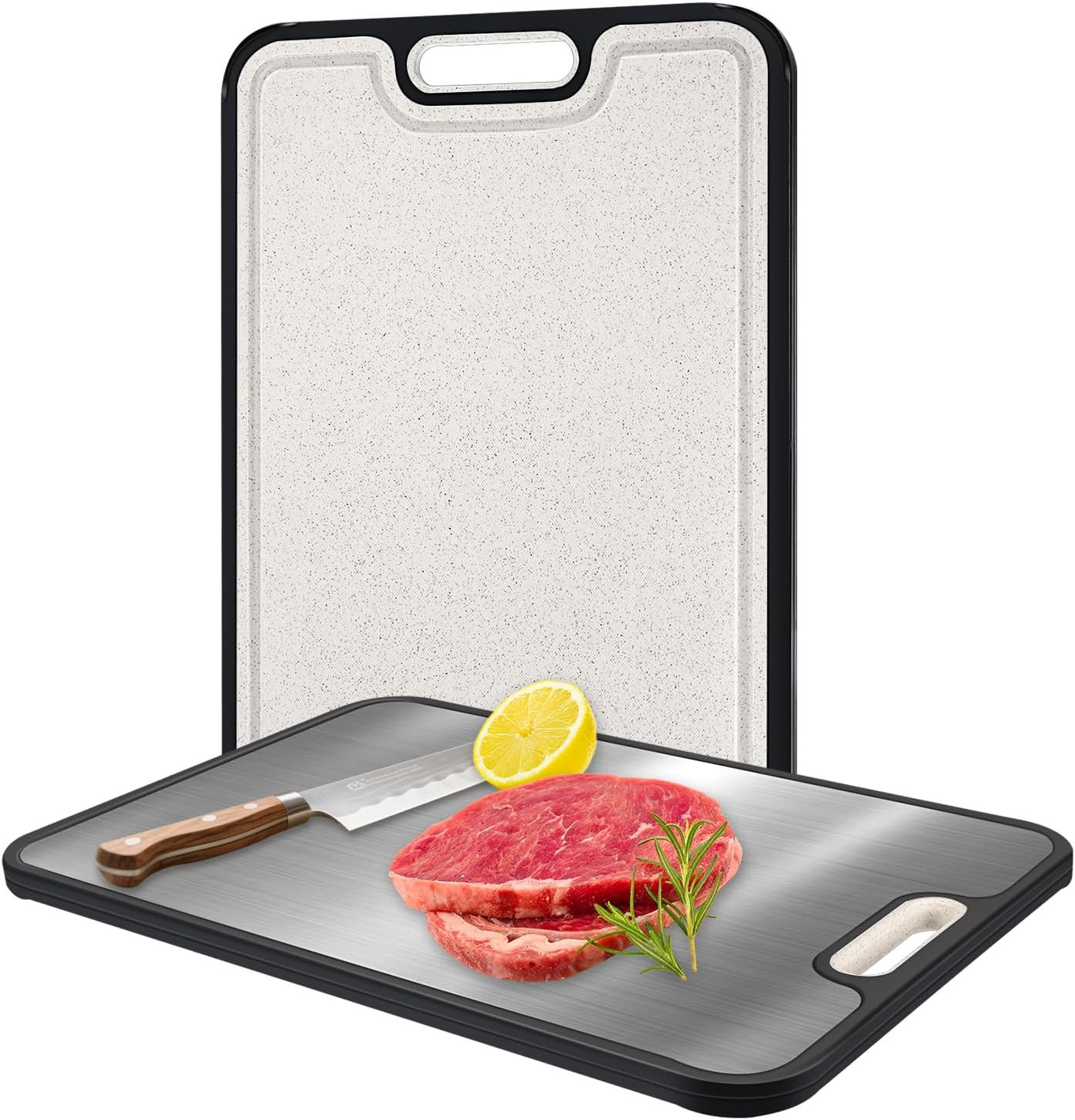 Tagliere in Acciaio Inox 304 Alimentare: Design a Bordo Curvo e Antibatterico