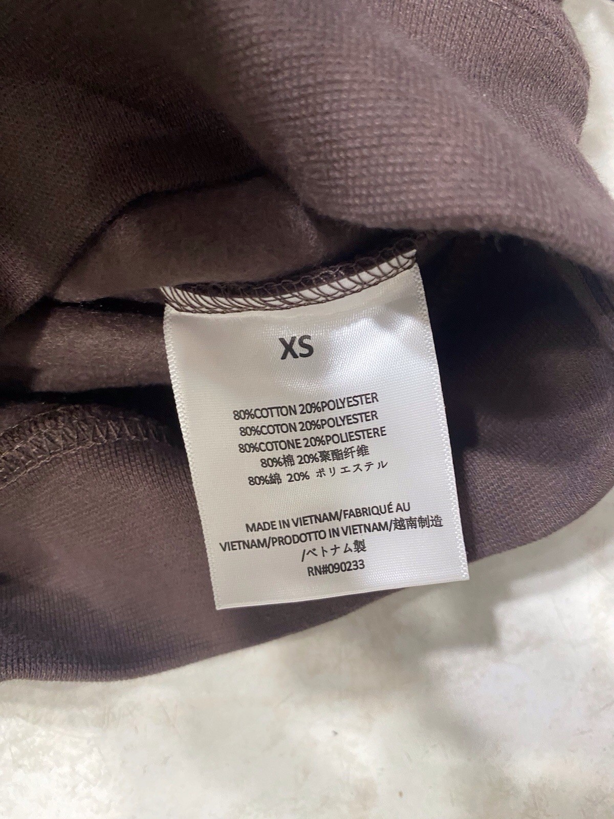 Fear of God Essentials Plum Hoodie Size XS store tags and bag included  thumbnail 6