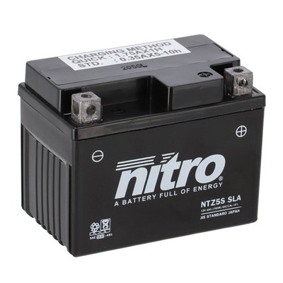 Nitro Batterie 12V 5AH YTZ5S Gel (für: Peugeot Trekker 50 S1A 98-00 )