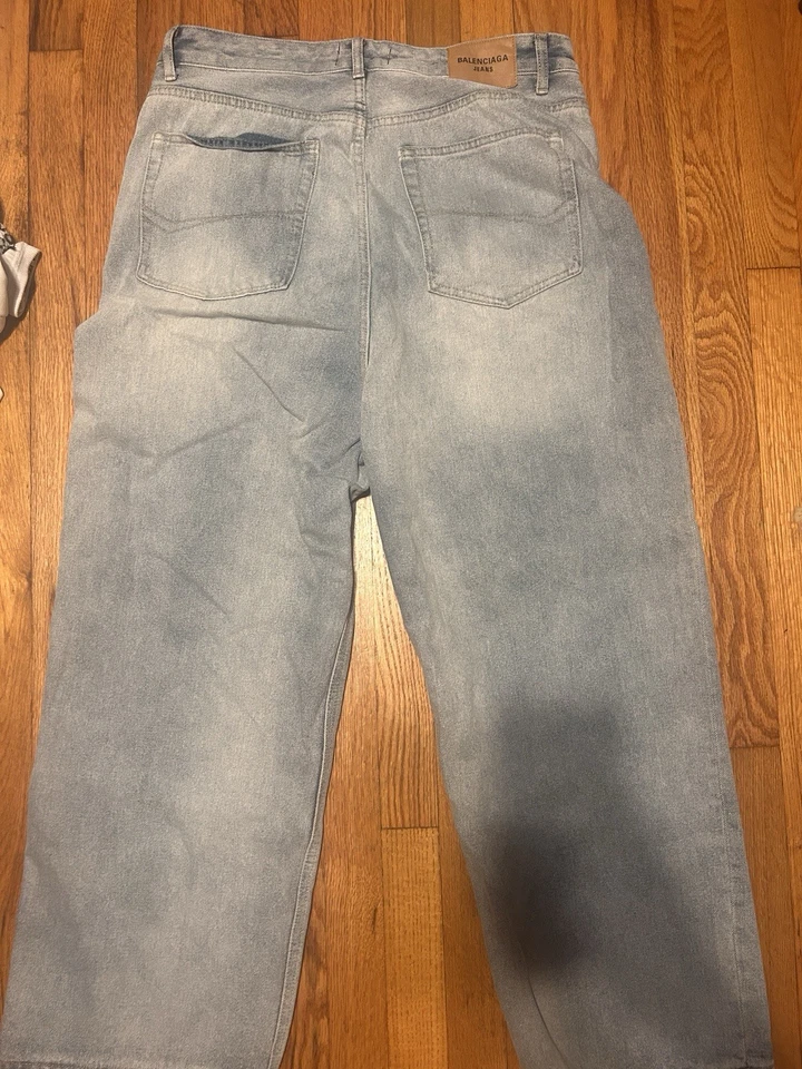 Balenciaga Jeans Light Blue Size Large Brand New - Image 3 of 4