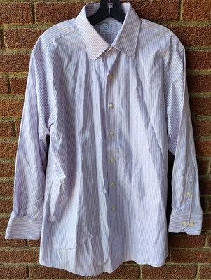 VINTAGE Brooks Brothers Men's 16.5-33 REGENT Dress Shirt Striped Supima Cotton