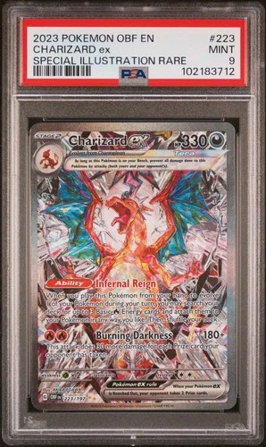 2023 Pokemon CHARIZARD OBF EN Obsidian Flames Special Illustration Rare EX PSA 9