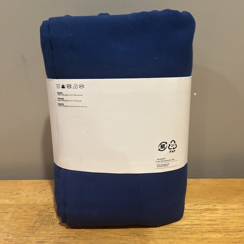 IKEA GINSTMOTT Light Filtering Curtains Dark Blue 57x84" 205.971.88 Heavy - Picture 3 of 5