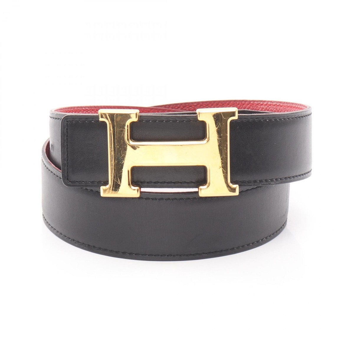 Hermès Constance Belt Set 2 reversible leather straps one buckle two straps! Hermes Constance Reversible Belt Leather Medium 85 289897 main image 4