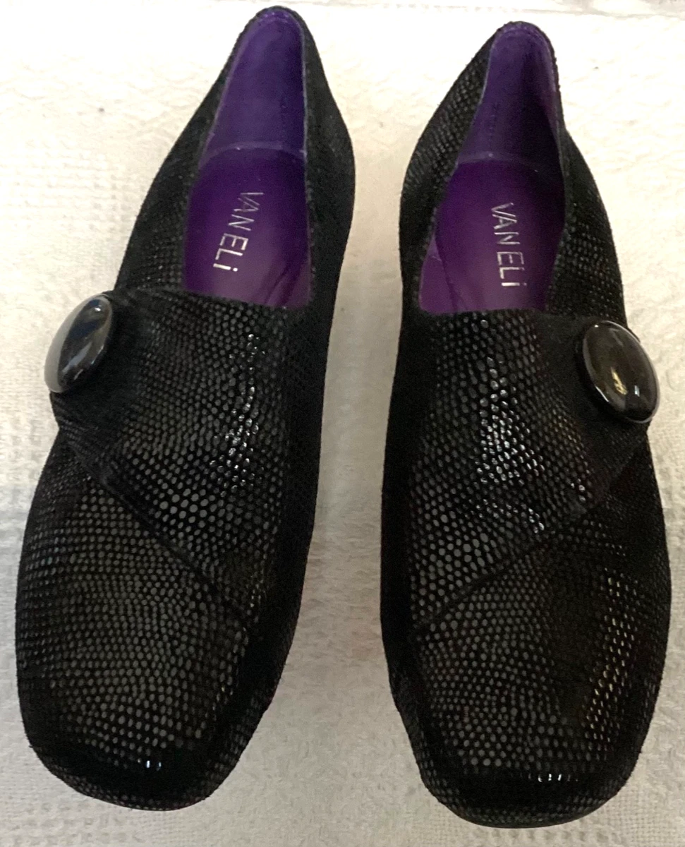 Vaneli Purple Shoes for Women for sale | eBay Vaneli Purple Collection Maxy Suede Loafer Low Wedge Women\'s Size 5.5M main image 1