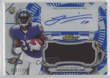 2015 Topps Finest Jumbo Relic Blue Refractor 36/150 Javorius Allen Auto fm0