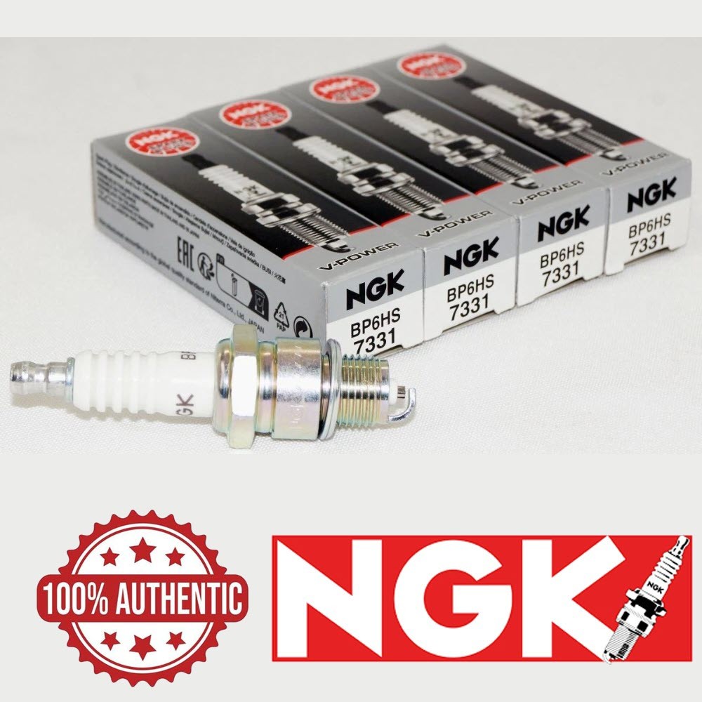4 Pack Genuine NGK 7331 V-Power Spark Plugs BP6HS