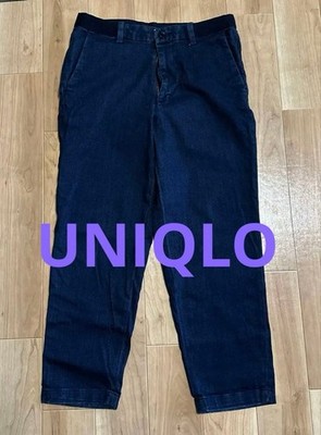 UNIQLO EZY Ankle Pants Women's M Cropped Stretch Cotton & Elastane