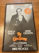 Rare Vintage Original ‘The Gin Game’ Framed Lyric Theatre Poster - 1970’s