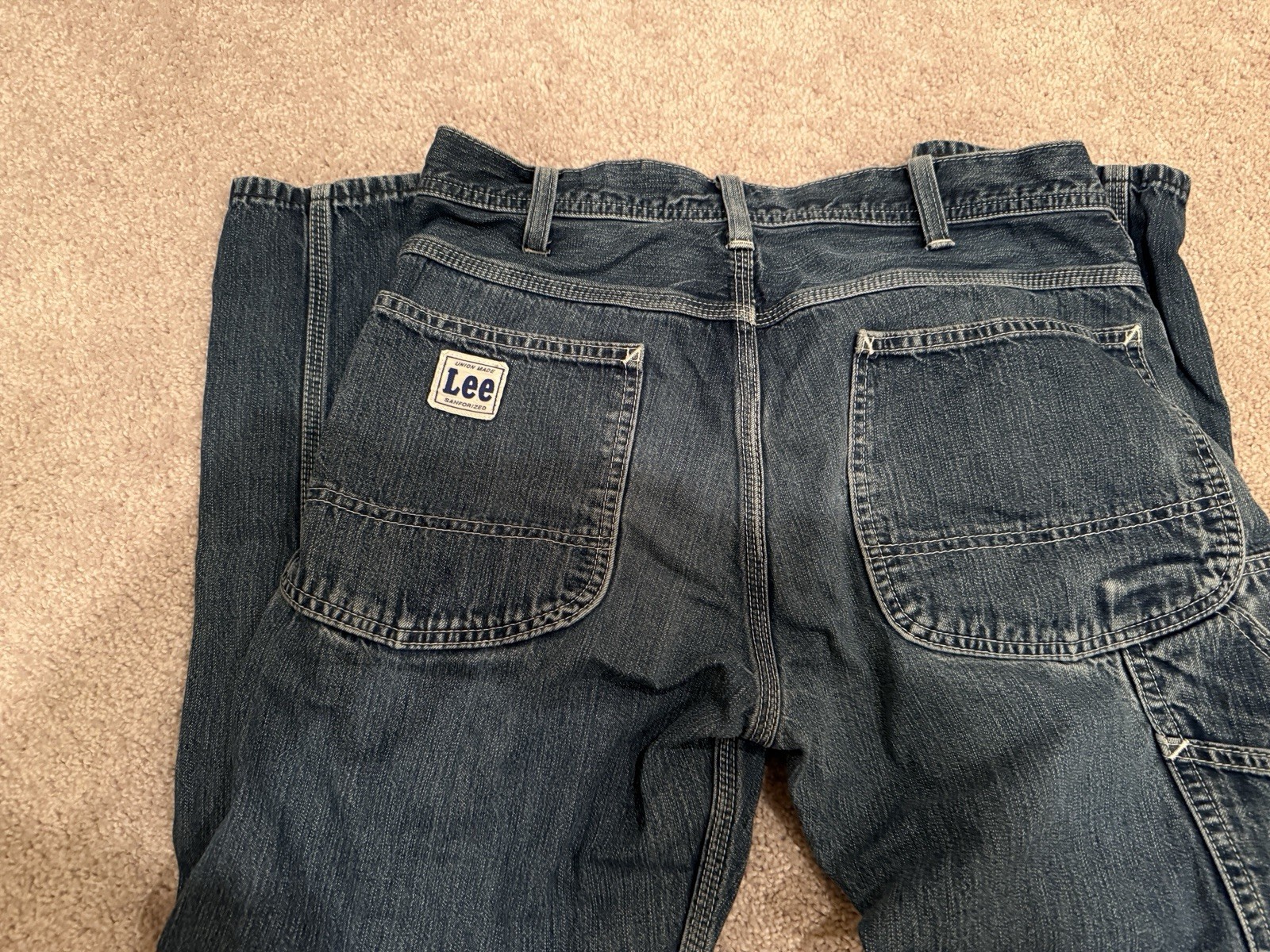 Vintage LEE Workwear Carpenter Denim Pants Japan 30x33 thumbnail 4