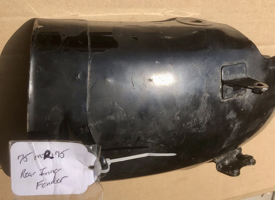 Honda MR 175 1975 guardabarros interior trasero 1975-1977 MR175 250 Elsinore fabricante original 80105-373-0 Foto 2 de 4