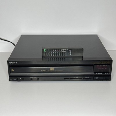 Sony CDP-C500 5 Disc Carousel Changer CD Player with Remote, Tested & Working