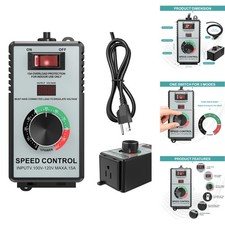 AC Motor Speed Controller 120V 15A 4000W Variable Regulator LED Overload Protect