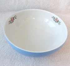 Vintage 1950s Hall's Superior Kitchenware Serving Mixing Bowl Rose Parade 9"