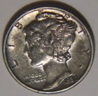 1930 P Mercury Dime 10C Cents Coin Silver, XF/AU!