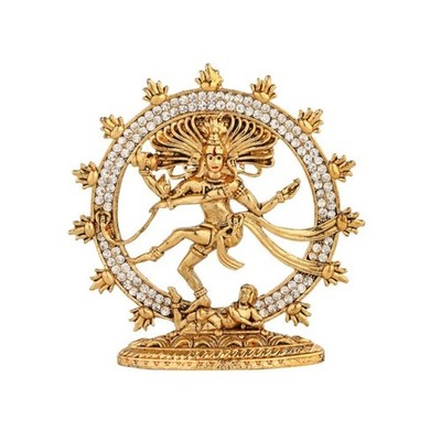 Small Size Dancing Shiva Metal Natraj Statue For Home Decor - 3''Height  (Approx)