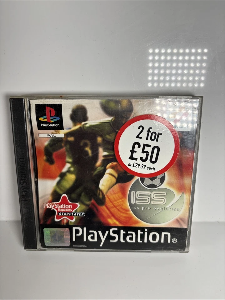 X 2 ISS Pro Evolution 1 & 2 PlayStation 1 PAL Black Label - No Manuals - Image 2 of 4