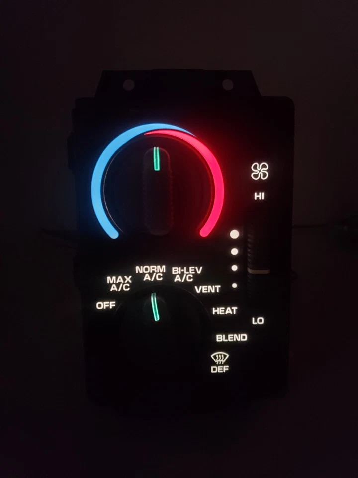 Interruptor de control de temperatura de aire acondicionado Chevrolet S10 Blazer Jimmy S15 95-97 Foto 2 de 4