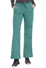 Teal Cherokee Scrubs Workwear Low Rise Drawstring Cargo Pant 4020 TLBW