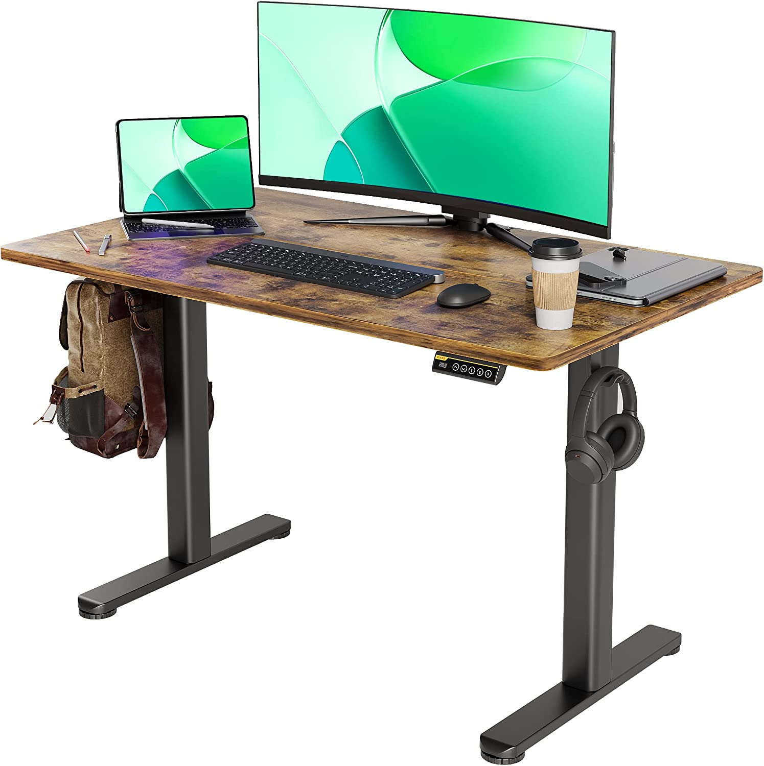 Electric Adjustable Standing Desk, 24x48-image