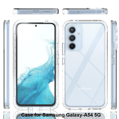 For Samsung Galaxy A54 5G, Luxury Shockproof Bumper Armor Clear Case Cover