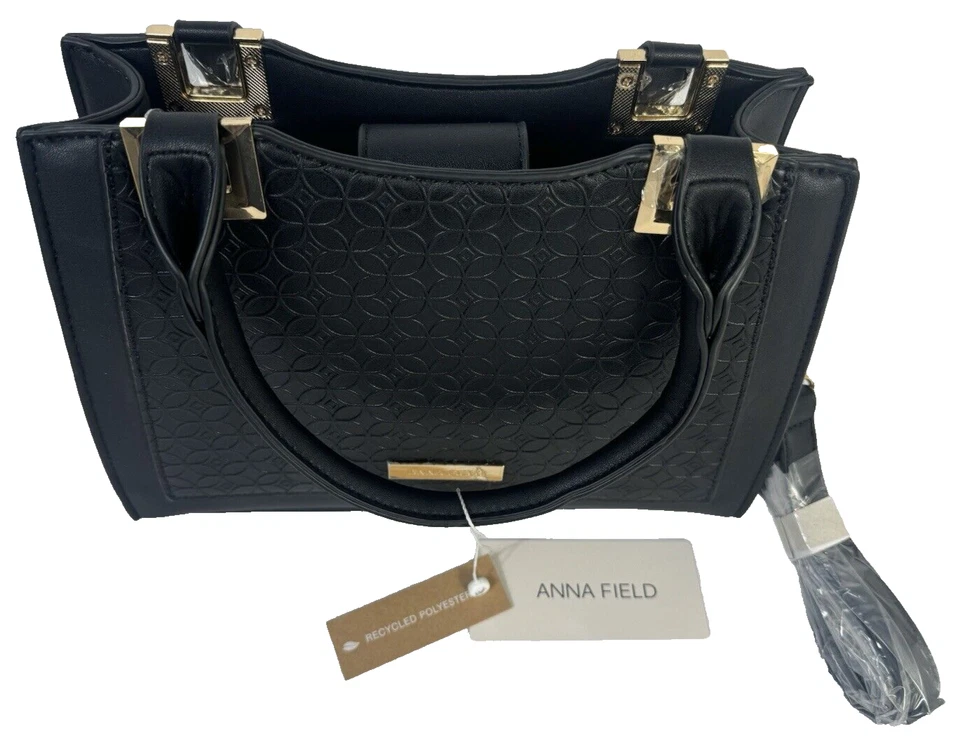 Anna Field Handtasche Damen Umhängetasche AWH-H22325 Damentasche Schwarz NEU OVP - Bild 2 von 4
