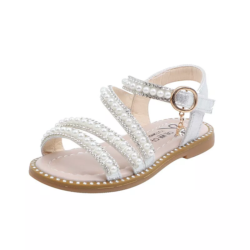Girls hotsell diamante sandals