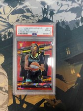 Angel Reese Panini VIP Gold - 67/149 Red Sparkle PSA 8