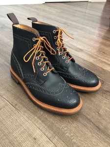 commando sole brogue boots