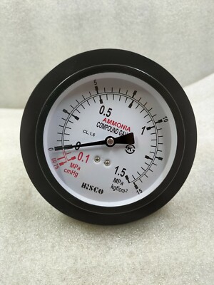 HISCO CL.1.5 AMMONIAK COMPOUND GAUGE 0.1-1.5 MPa