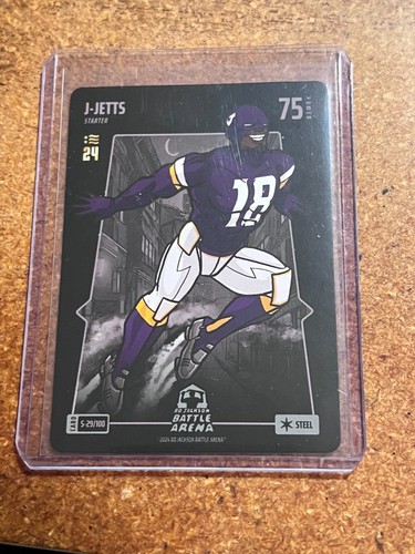 2024 Bo Jackson Battle Arena J-Jets Steel # S-29/100 Justin Jefferson 2024 NSCC