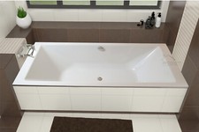 Badewanne TAMI große Wanne Acryl Rechteck 200x90 Füße Styroporverkleidung Ablauf
